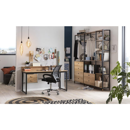 Bürostuhl mit Mesh-Rücken Schwarz/Grau | VIA X SELECTION