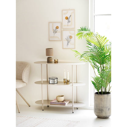 Blumentopf-Set aus Metall, Antik-Beige, 2-teilig | VIA X SELECTION