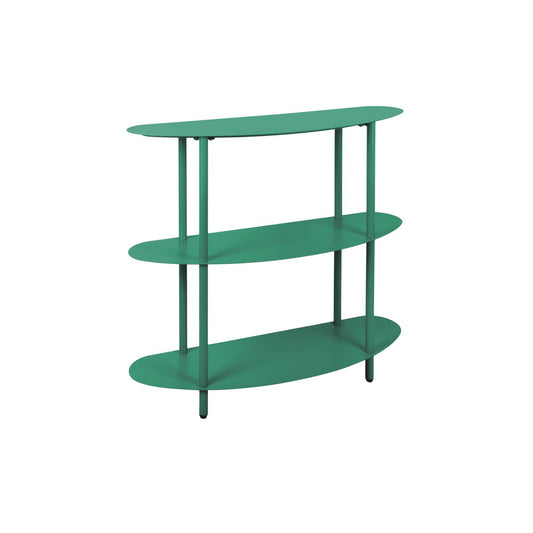 Metallschrank im Retro-Stil, grün, 90 ×, 28 × 82 cm | VIA X SELECTION