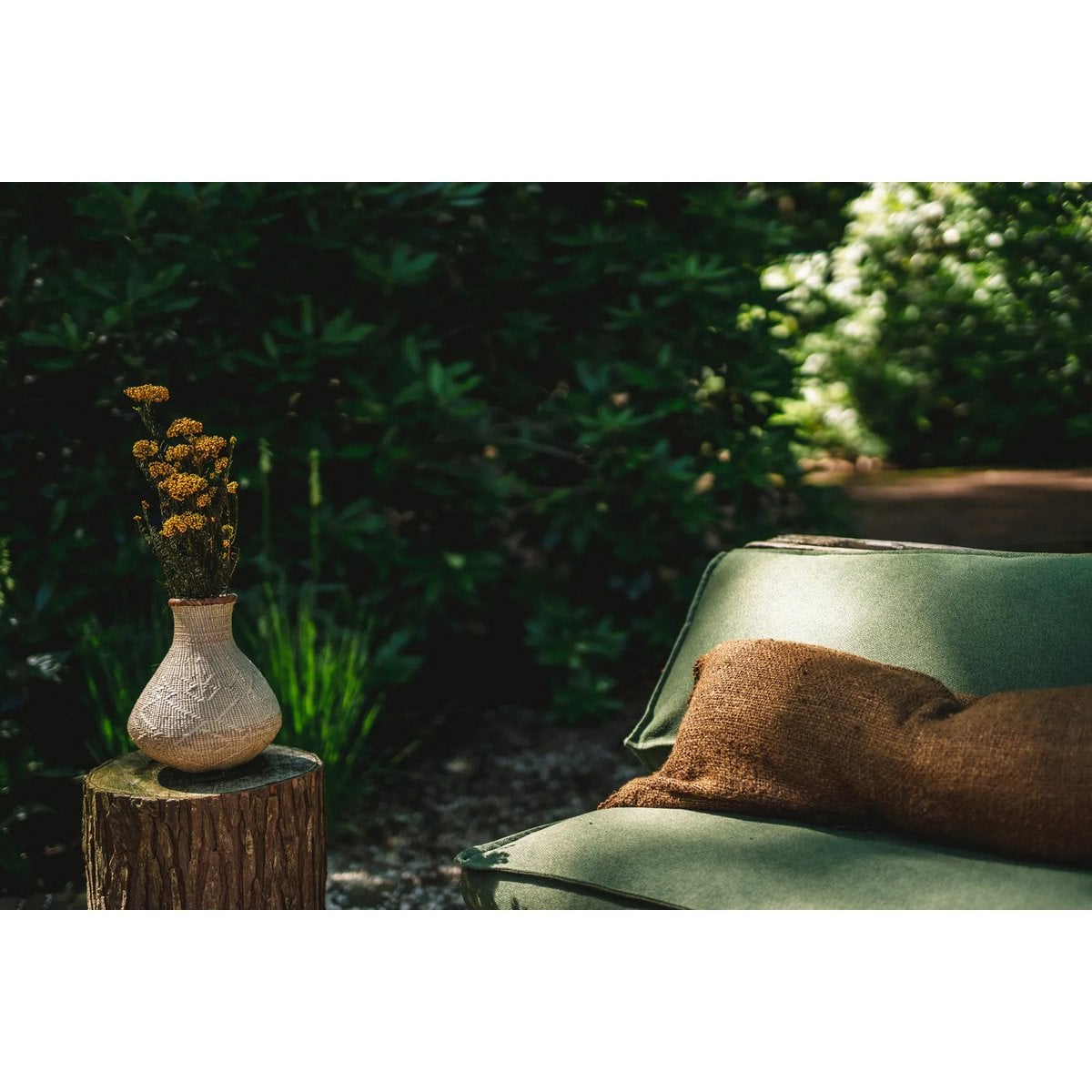 Langer Kissenbezug aus Baumwolle in Braun, 35 × 100 cm | VIA X SELECTION