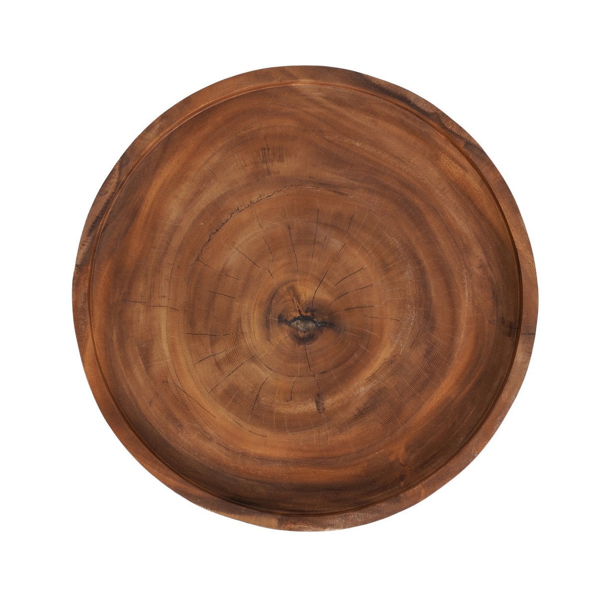 Beistelltisch aus Suarholz mit umlaufendem Rand, 60 × 60 × 50 cm | VIA X SELECTION