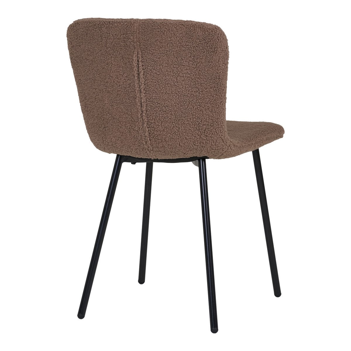 Esszimmerstuhl in brauner Felloptik im 2er-Set | VIA X SELECTION