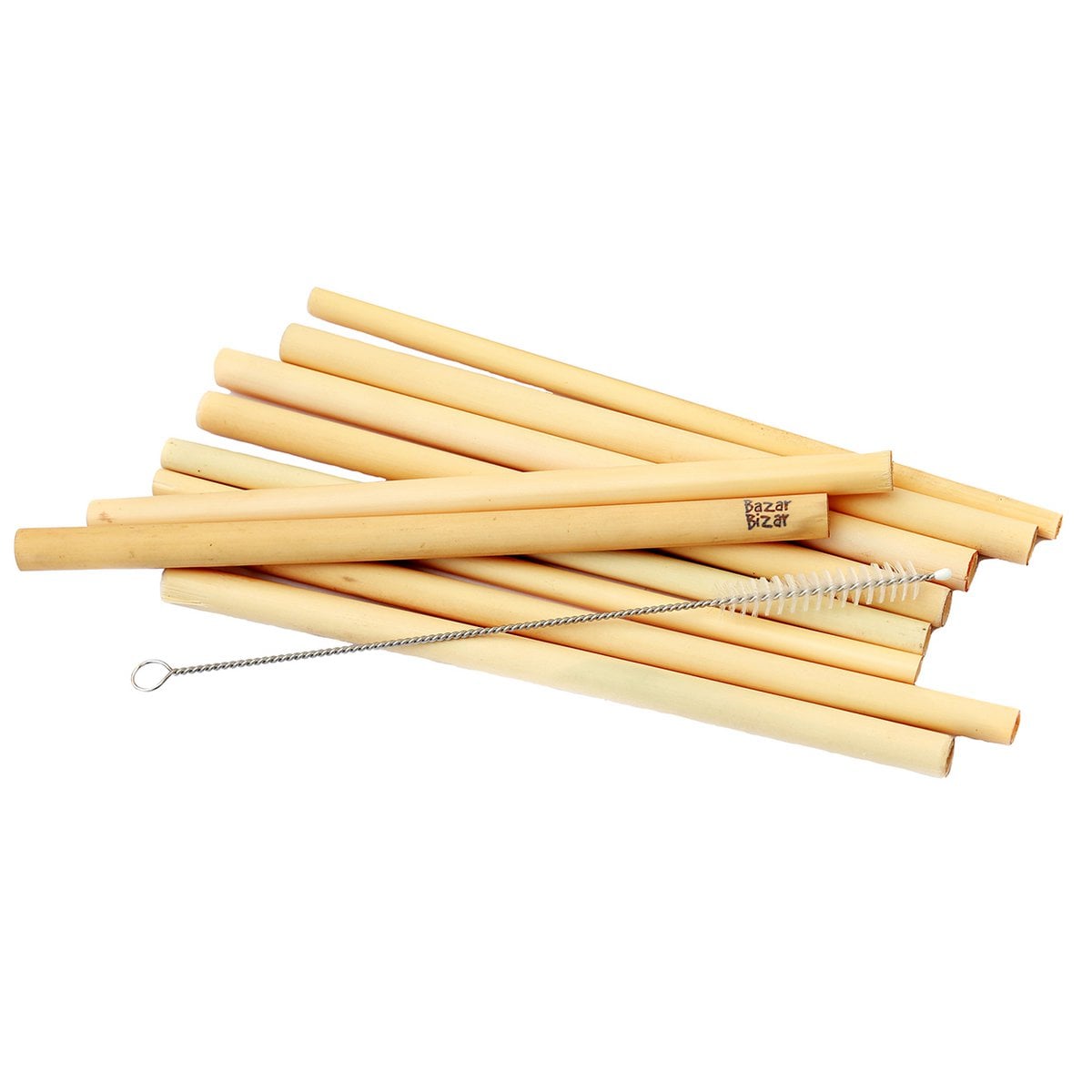 Bambusstrohhalme 10er-Set mit Reinigungsbürste | VIA X SELECTION
