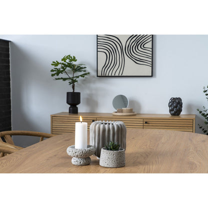 Blumentopf aus Keramik, Schwarz, 15 × 15 × 23,5 cm | VIA X SELECTION