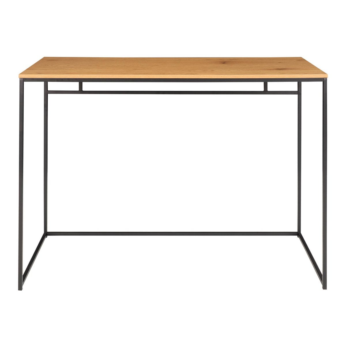 Schreibtisch schwarz mit Holzoptik, 100 × 45 cm | VIA X SELECTION