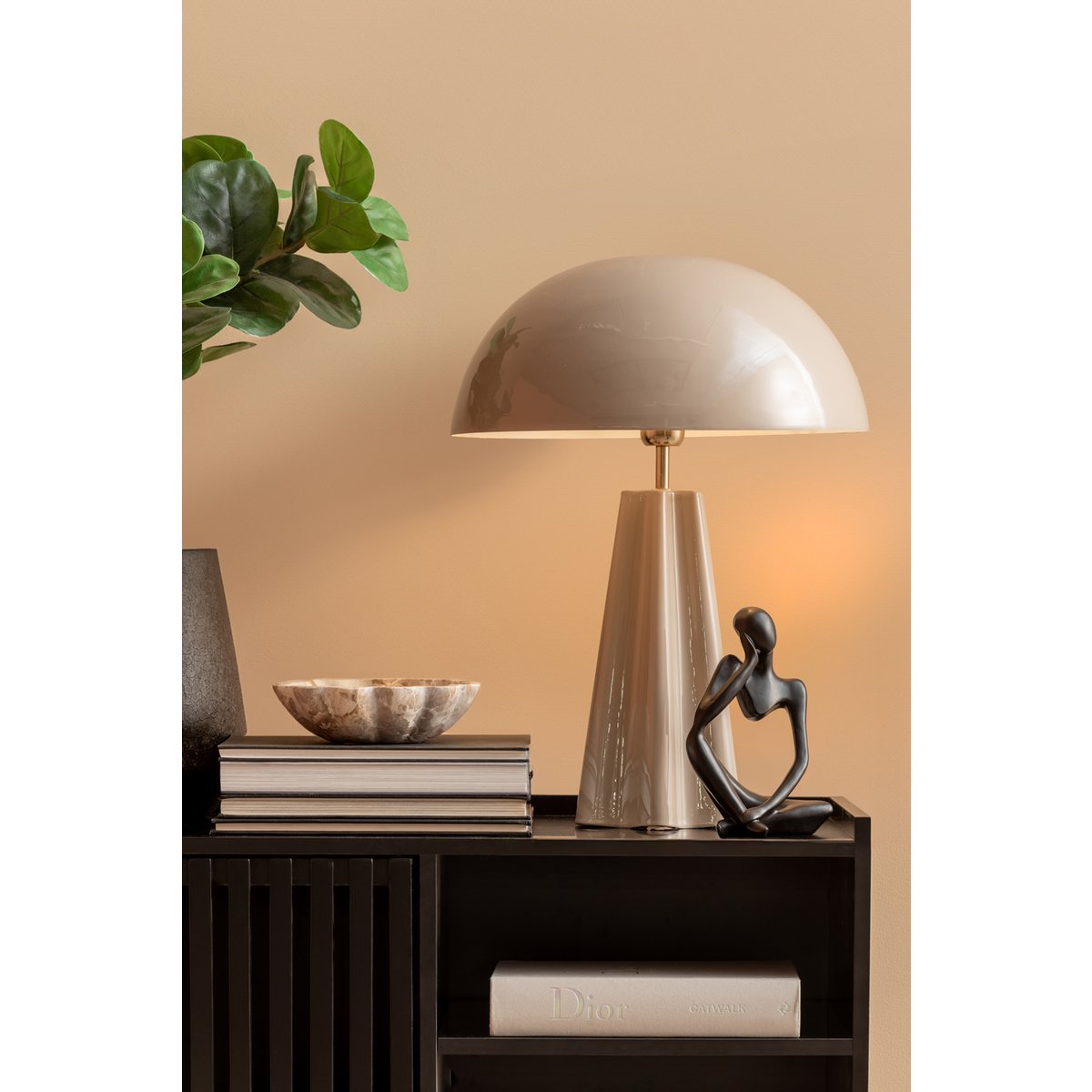 Leitmotiv Amplio XL Tischleuchte in in Grau | VIA X SELECTION