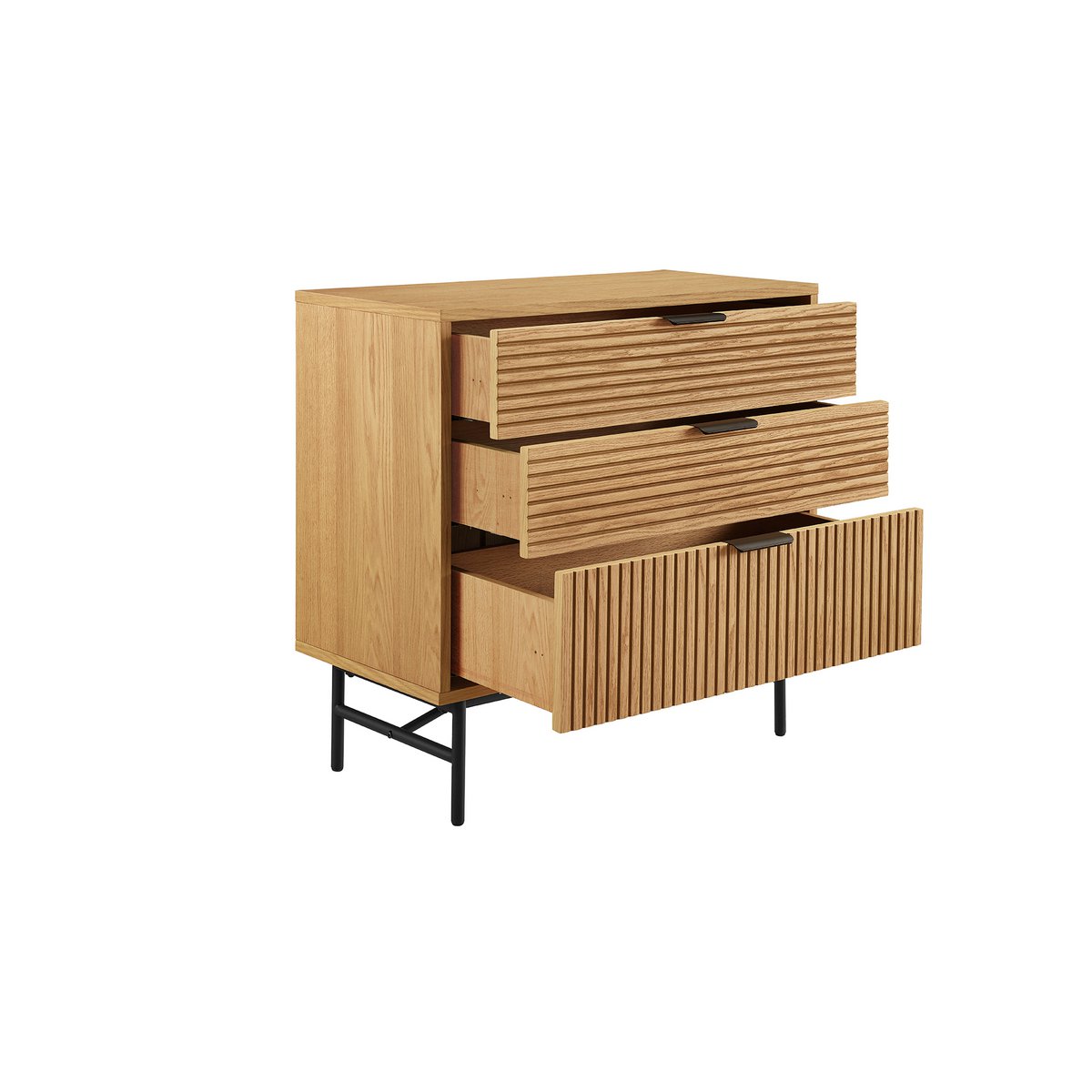 Kommode mit Eichenfront, 40 × 80 × 80 cm | VIA X SELECTION