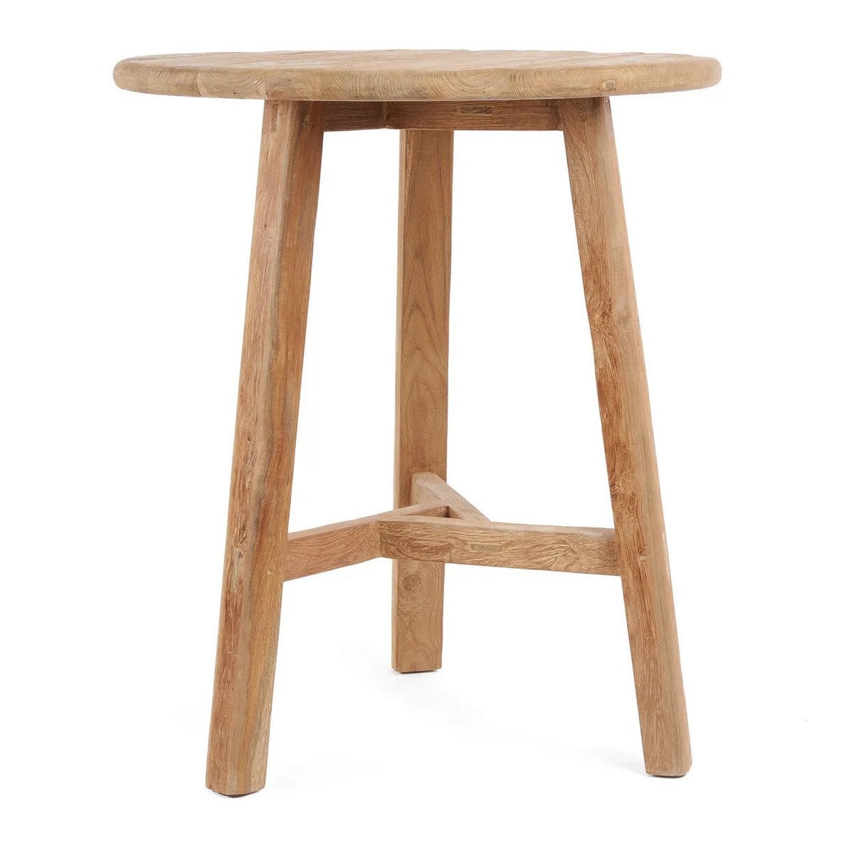 Runder Bartisch recyceltes Teakholz Outdoor, 90 × 90 × 105 cm | VIA X SELECTION
