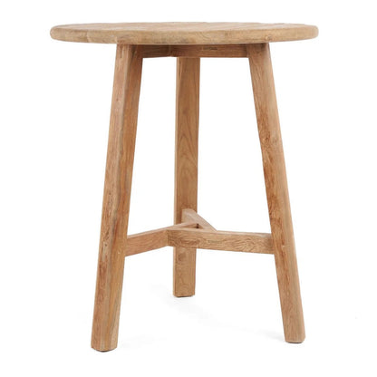 Runder Bartisch recyceltes Teakholz Outdoor, 90 × 90 × 105 cm | VIA X SELECTION