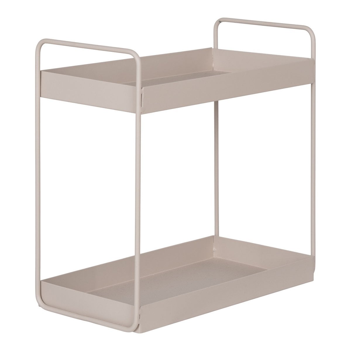 Kleines Regal mit 2 Ebenen beige, 30 × 15 × 31 cm | VIA X SELECTION