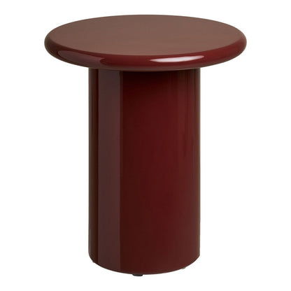 Runder Beistelltisch in Bordeaux, Ø, 45 × 50 cm | VIA X SELECTION