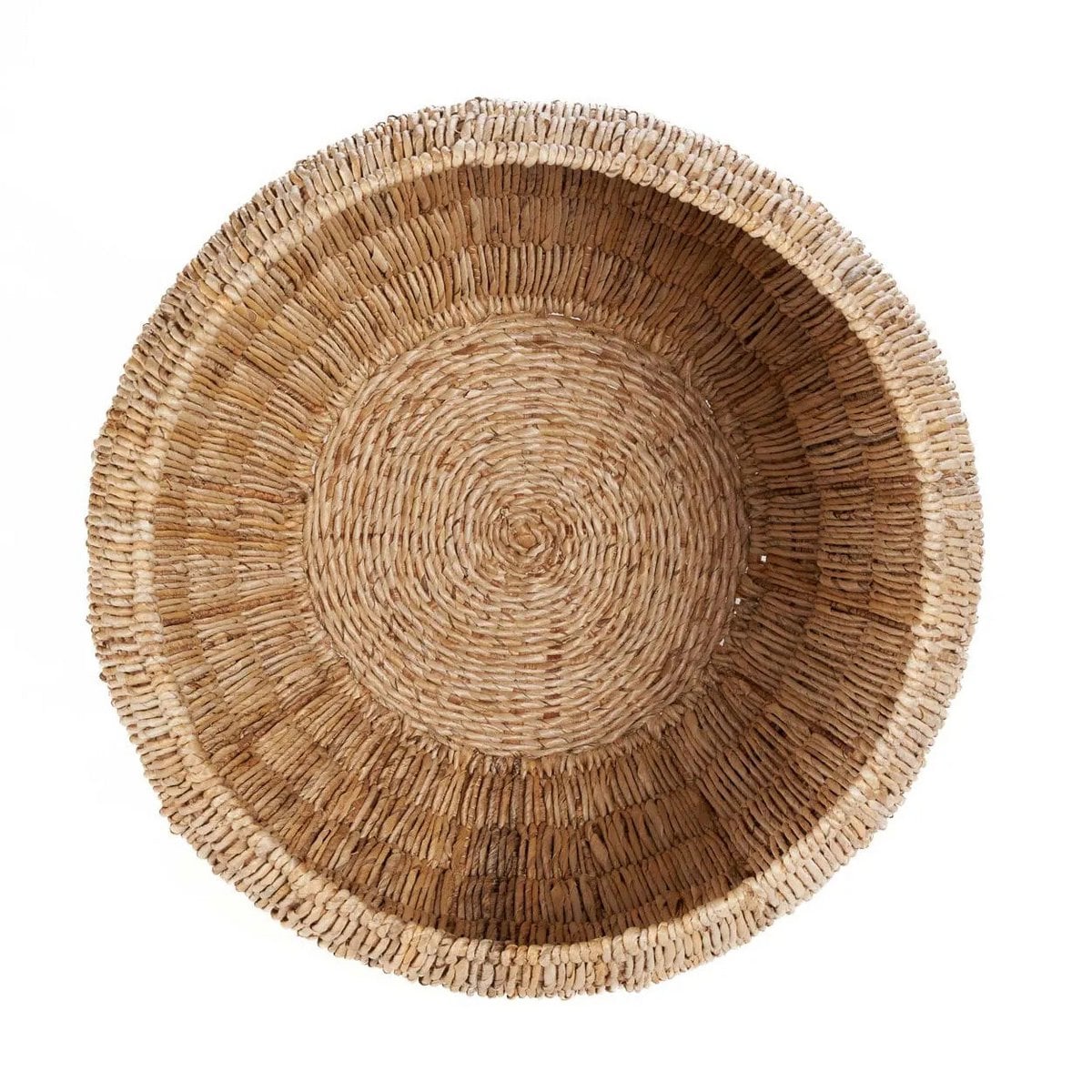 Korb aus Palmblatt natur, 58 × 58 × 37 cm | VIA X SELECTION