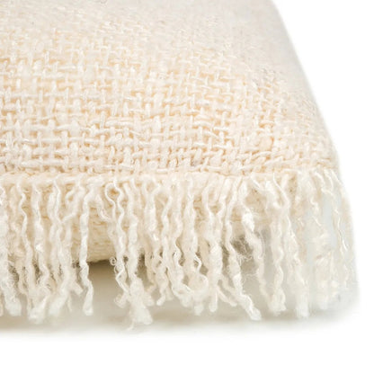 Großer Kissenbezug aus Baumwolle in Creme, 60 × 60 cm | VIA X SELECTION