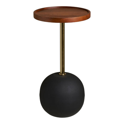 Beistelltisch aus Mangoholz und Stahl, Ø, 30 × 56 cm | VIA X SELECTION