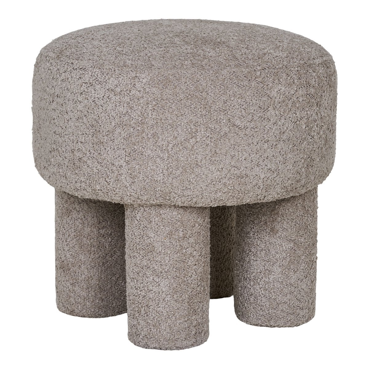 Kubischer Polsterpouf in Grau | VIA X SELECTION