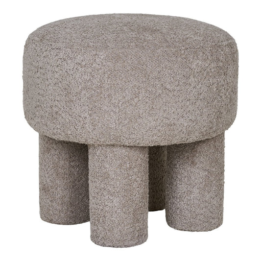 Kubischer Polsterpouf in Grau | VIA X SELECTION