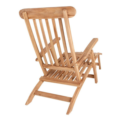 Outdoor-Liegestuhl aus Teakholz mit verstellbarer Rückenlehne | VIA X SELECTION