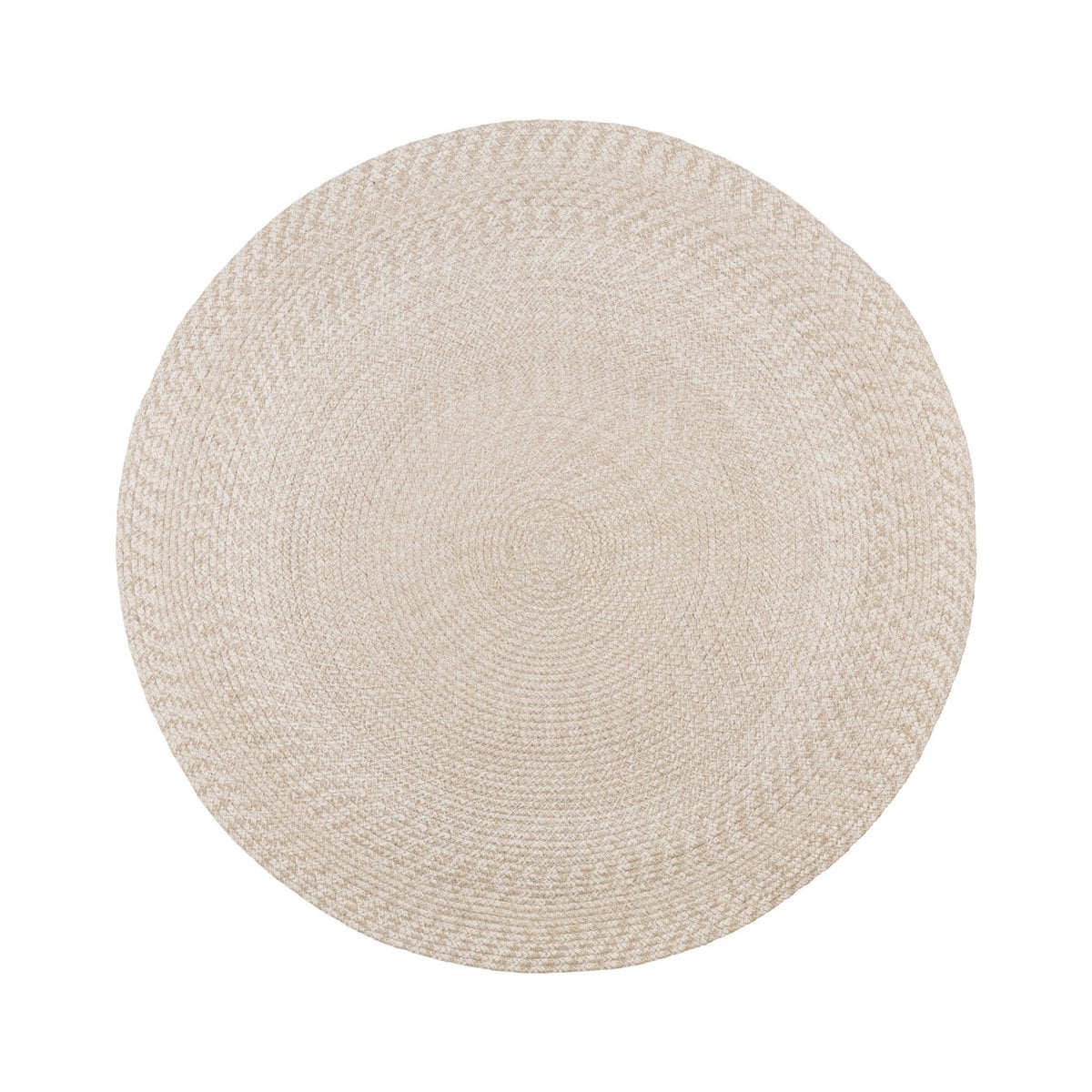 Runder Teppich aus recyceltem PET sand, Ø 120 cm | VIA X SELECTION