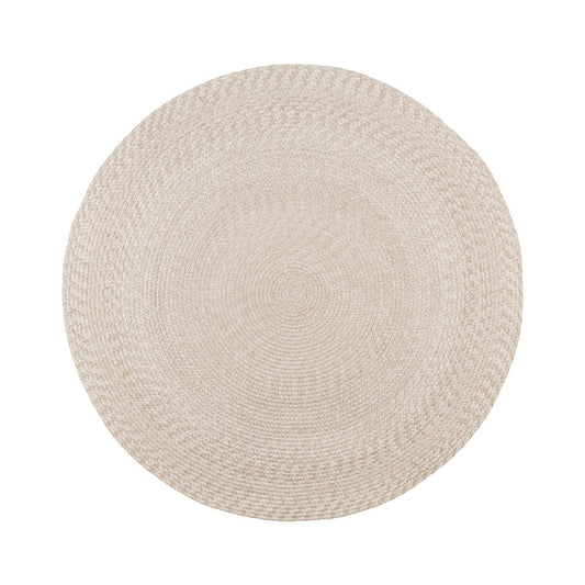 Runder Teppich aus recyceltem PET sand, Ø 120 cm | VIA X SELECTION