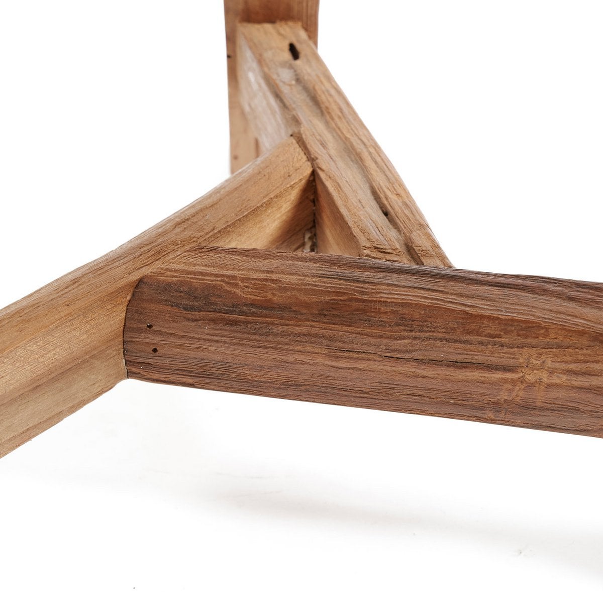 Hocker aus recyceltem Teakholz natur mittel | VIA X SELECTION
