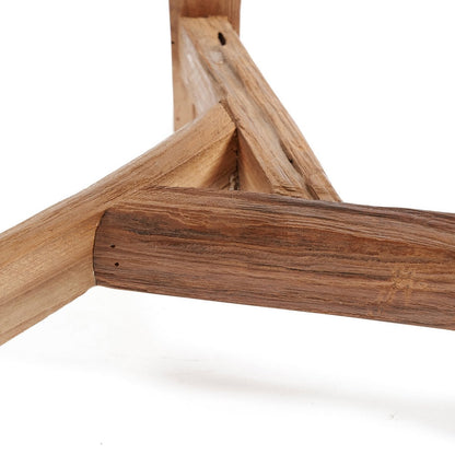 Hocker aus recyceltem Teakholz natur mittel | VIA X SELECTION
