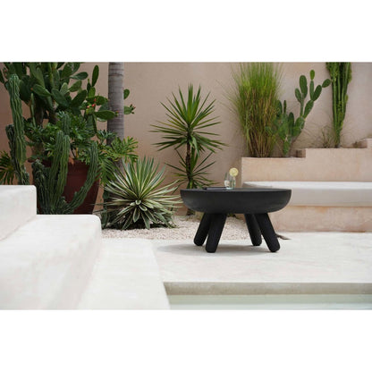 Couchtisch aus Holz in Schwarz 78,5 × 78,5 × 44 cm | VIA X SELECTION