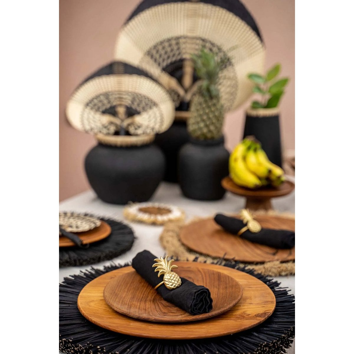 Runder Teller aus Teakholz, Ø 30 cm | VIA X SELECTION