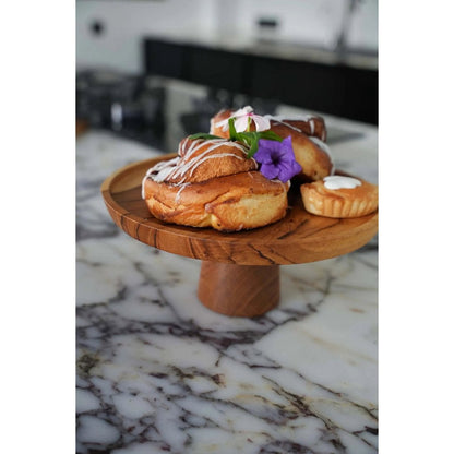 Kuchenständer aus Teakholz, Ø 24 cm | VIA X SELECTION
