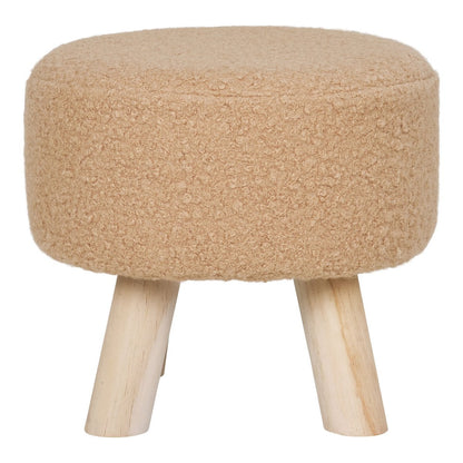 Niedriger Polsterhocker in Beige | VIA X SELECTION