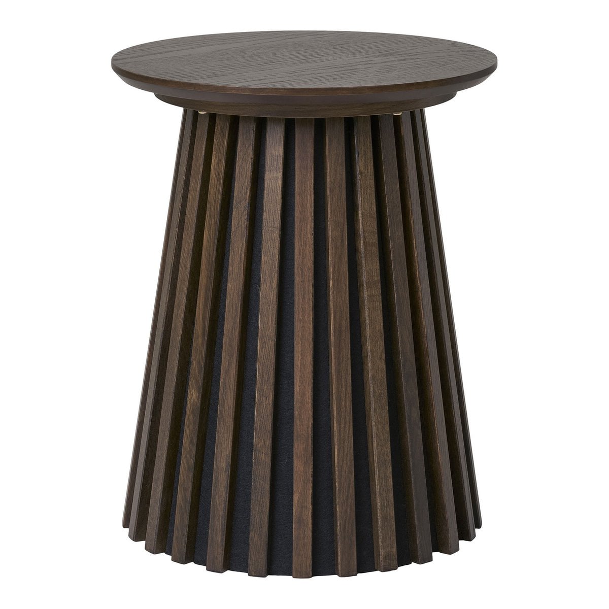 Runder Beistelltisch in Räuchereiche, 40 × 40 × 50 cm | VIA X SELECTION
