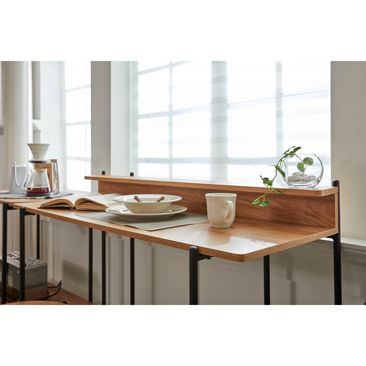 Schreibtisch mit Ablage, 120 × 46 cm | VIA X SELECTION