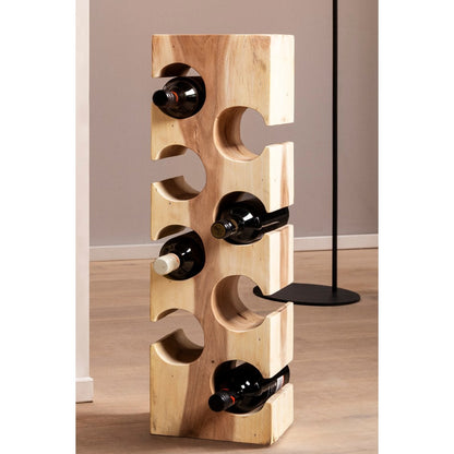 Weinregal aus Suarholz für 8 Flaschen, 21 × 18 × 70 cm | VIA X SELECTION
