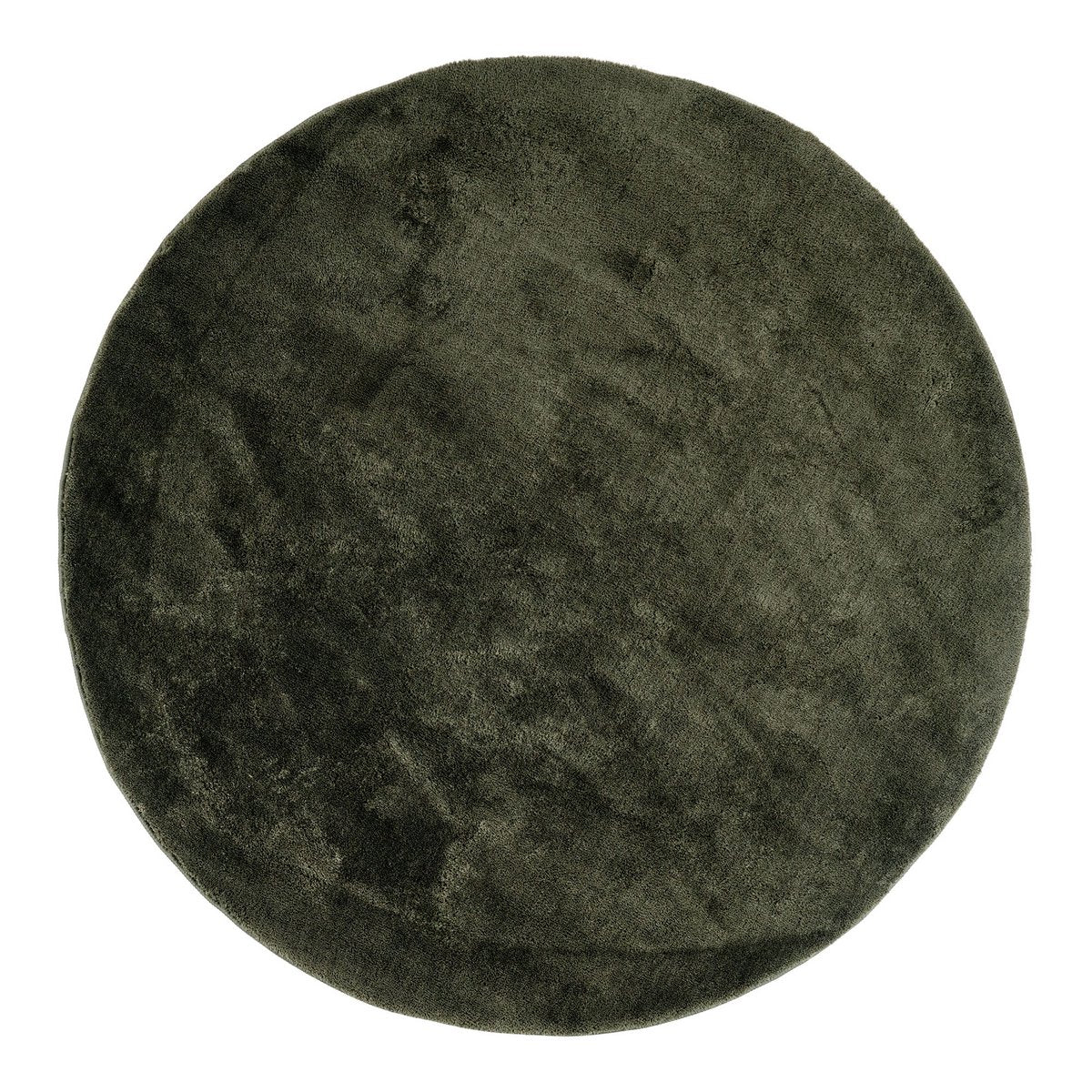 Runder Teppich aus Polyester grün, Ø 160 cm | VIA X SELECTION