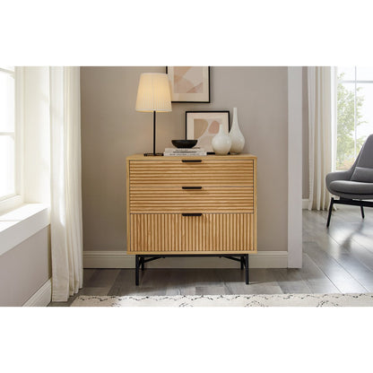 Kommode mit Eichenfront, 40 × 80 × 80 cm | VIA X SELECTION