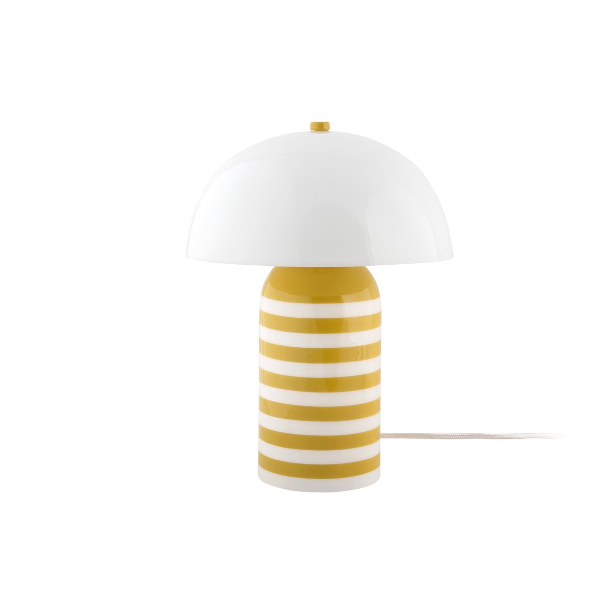 Leitmotiv Retro Striped Tischleuchte in in Gelb | VIA X SELECTION