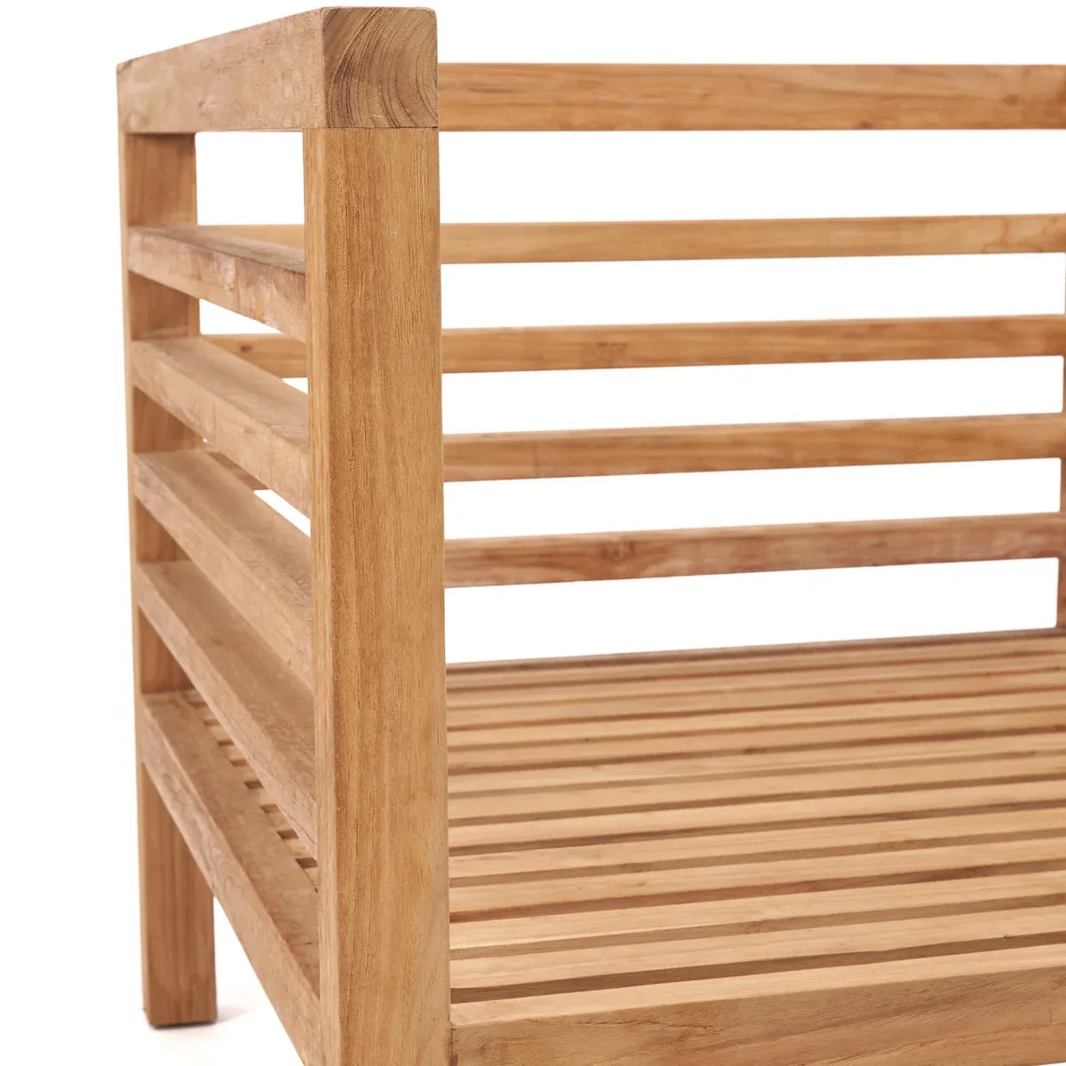 Modulares Outdoor-Sofamodul aus Teakholz | VIA X SELECTION