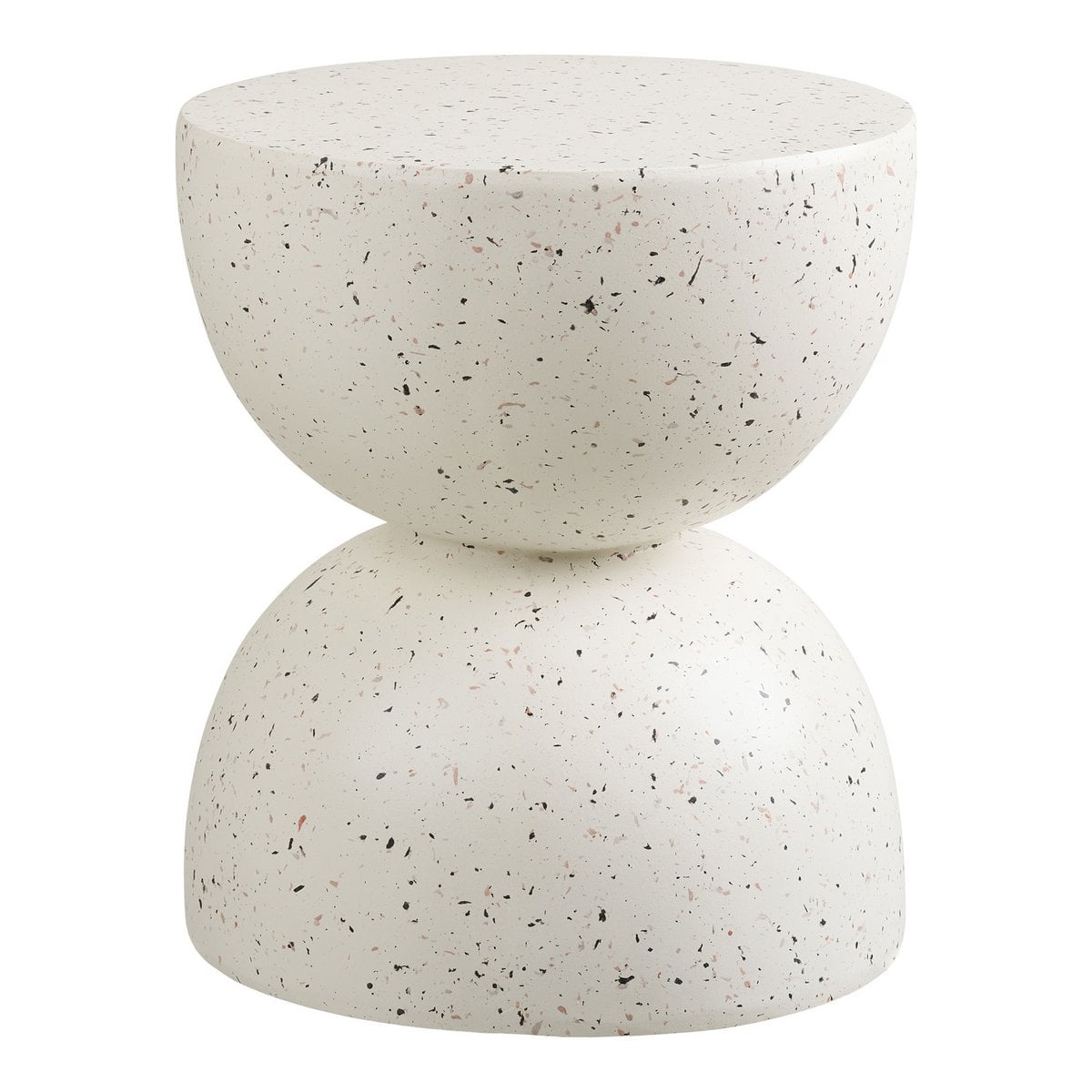 Runder Beistelltisch in Terrazzo-Optik, Ø, 40 × 45 cm | VIA X SELECTION