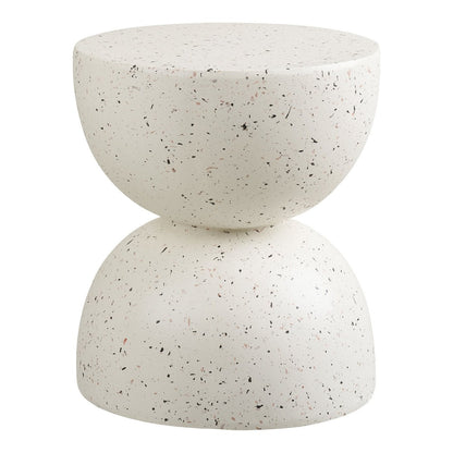 Runder Beistelltisch in Terrazzo-Optik, Ø, 40 × 45 cm | VIA X SELECTION