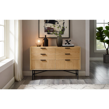 Breite Kommode mit Eichenfront, 40 × 120 × 80 cm | VIA X SELECTION