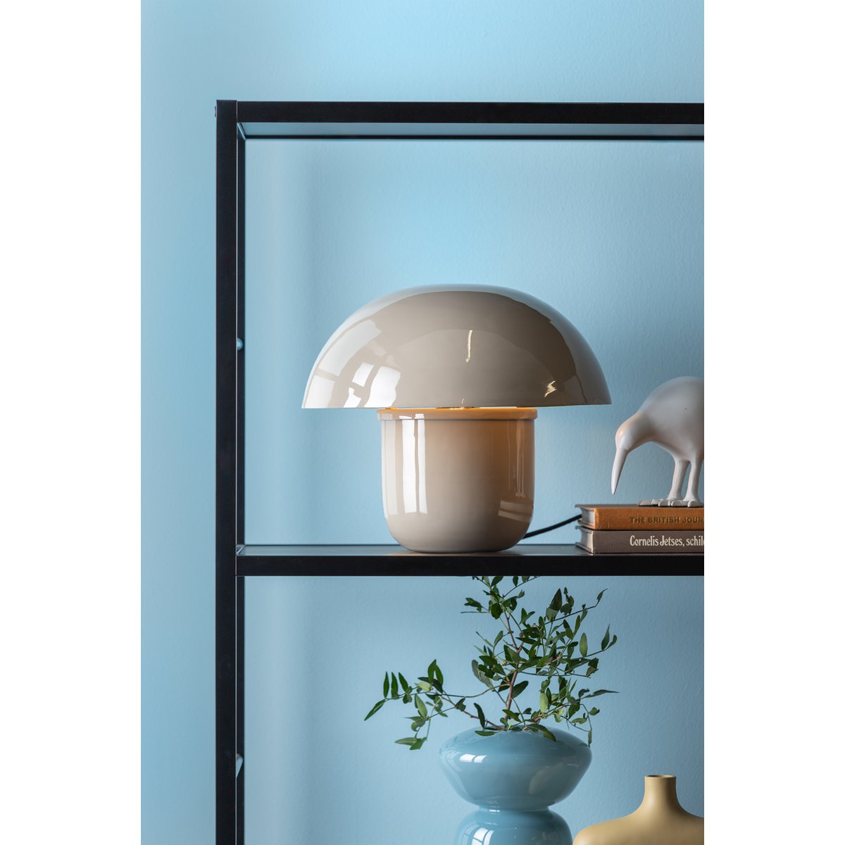Leitmotiv Fat Mushroom Tischleuchte in in Grau | VIA X SELECTION