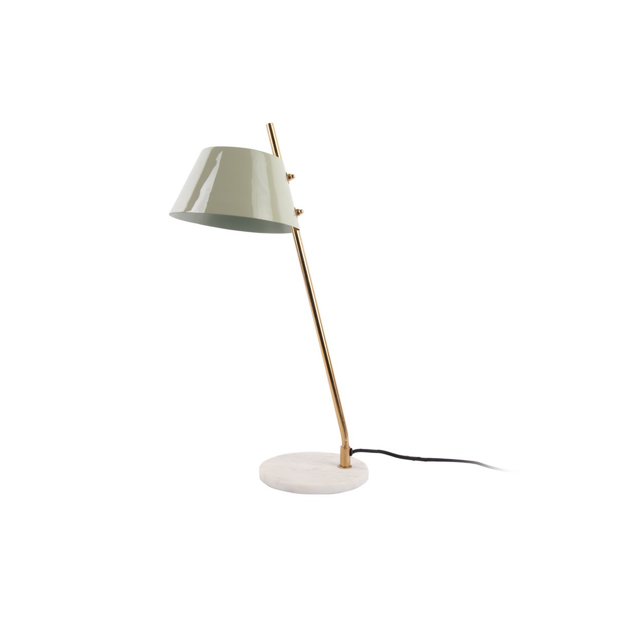 Leitmotiv Savvy Tischleuchte mit Marmorfuß in in Grau | VIA X SELECTION