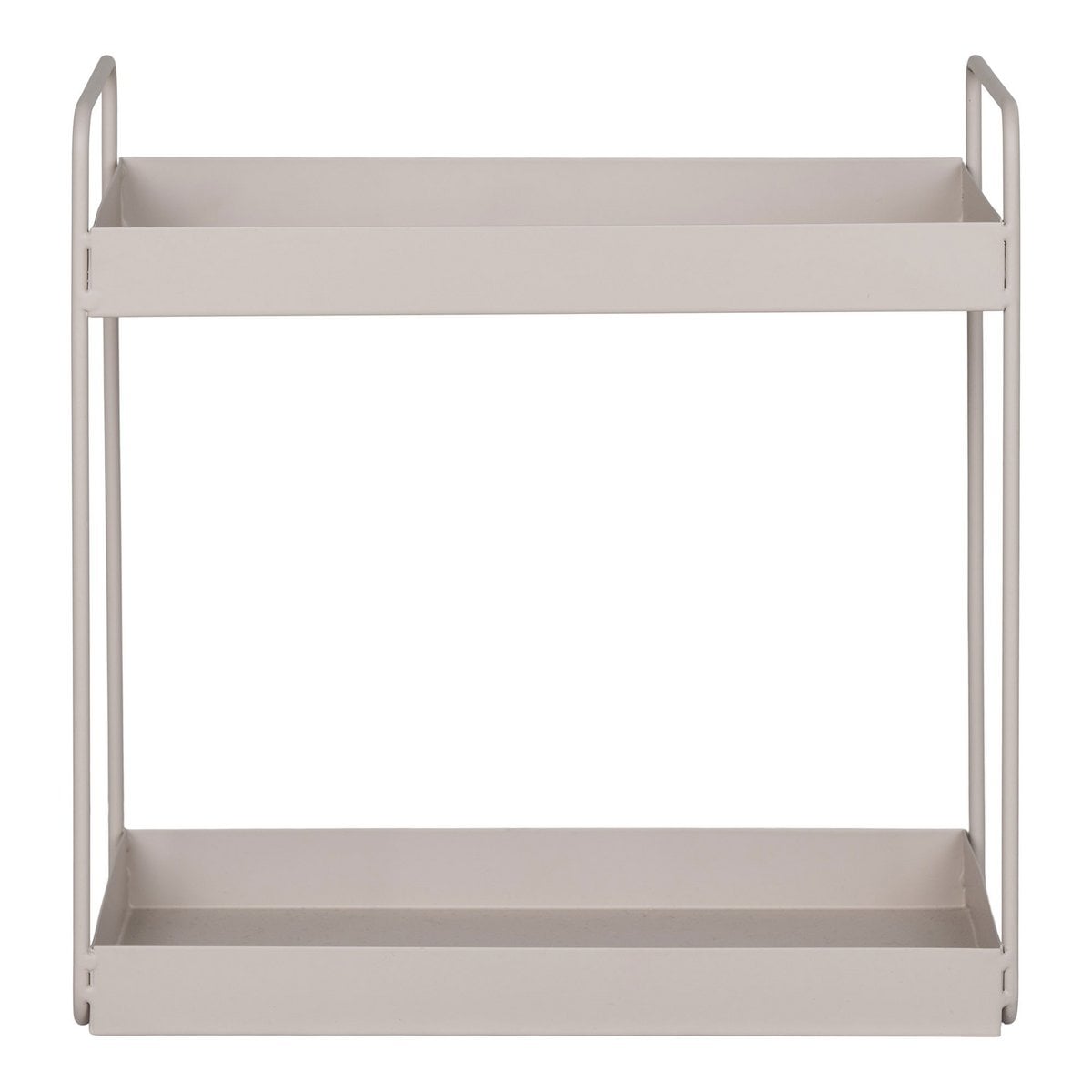 Kleines Regal mit 2 Ebenen beige, 30 × 15 × 31 cm | VIA X SELECTION