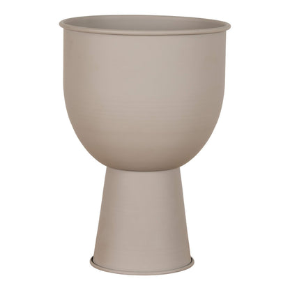 Blumentopf aus Stahl, Sand, Ø, 19 × 27 cm | VIA X SELECTION