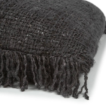 Kissenbezug aus Baumwolle in Schwarz und Dunkelblau, 40 × 40 cm | VIA X SELECTION