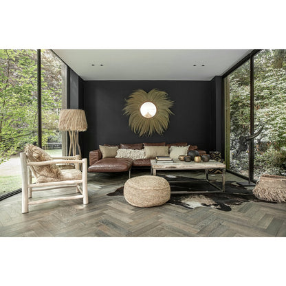 Pouf aus Raffia in Natur | VIA X SELECTION