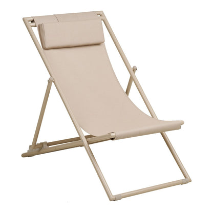 Outdoor-Stuhl in Taupe mit verstellbarer Rückenlehne | VIA X SELECTION