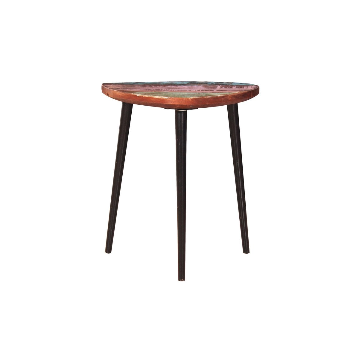 Couchtisch aus recyceltem Holz und Metall, 34 × 34 × 39 cm | VIA X SELECTION