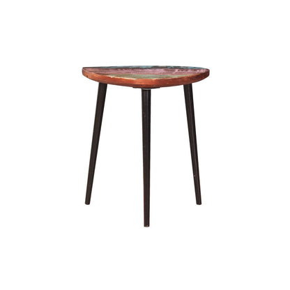 Couchtisch aus recyceltem Holz und Metall, 34 × 34 × 39 cm | VIA X SELECTION