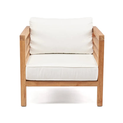 Modulares Outdoor-Sofamodul aus Teakholz | VIA X SELECTION
