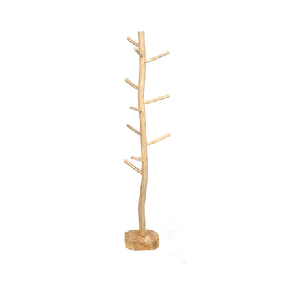 Garderobenständer aus Holz natur, 25 × 25 × 160 cm | VIA X SELECTION